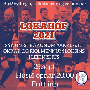 LOKAHÓF á laugardagskvöld