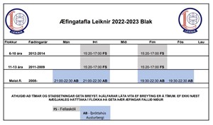 Blakæfingar í Leikni! 